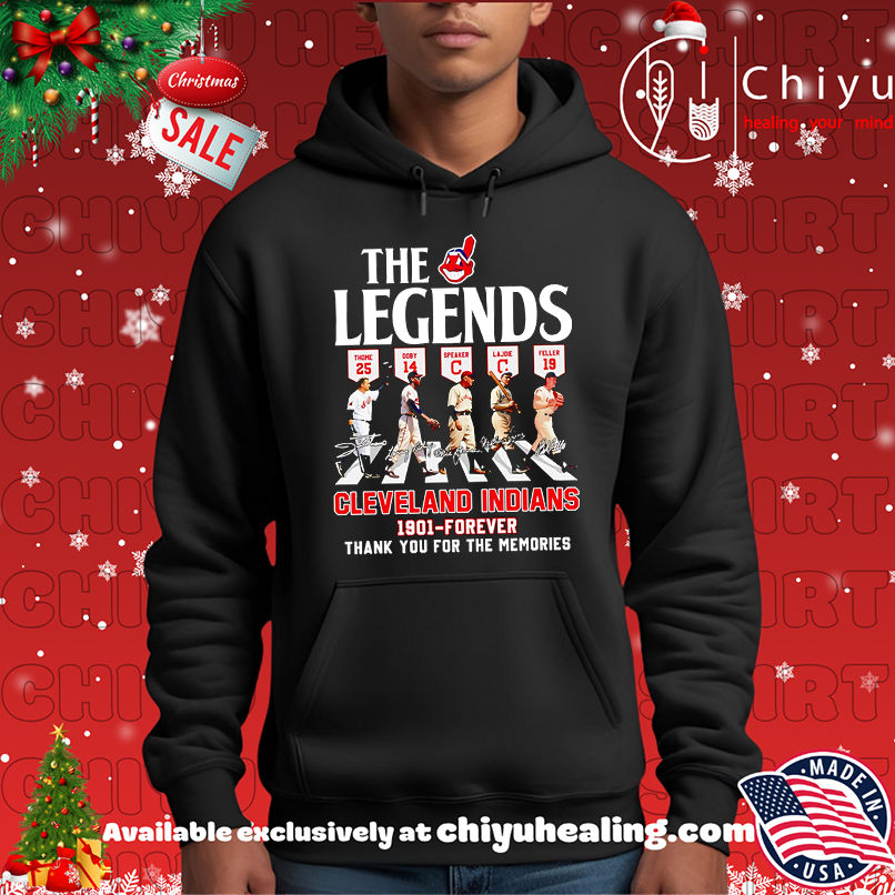 The Legends Cleveland Indians 1901 forever thank you for the memories shirt The Legends Cleveland Indians 1901 forever thank you for the memories shirt