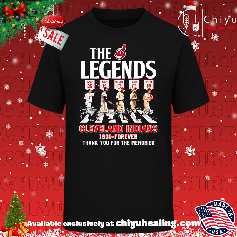 The Legends Cleveland Indians 1901 forever thank you for the memories shirt, Hoodie, Sweatshirt, Poster Canvas, Mug, Ornaments