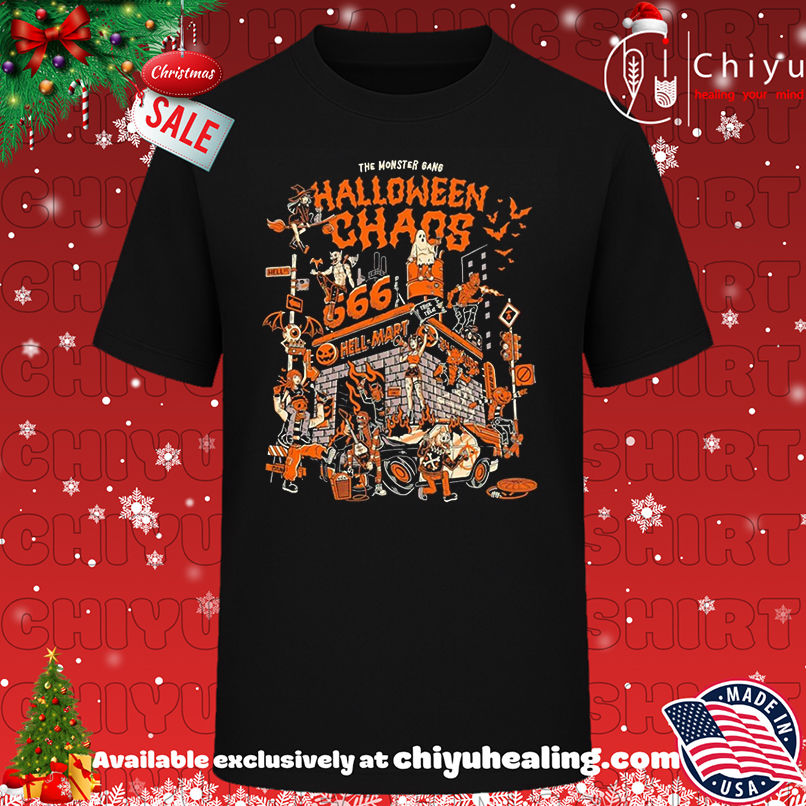 The Monster Gang Halloween Chaos Hell Mart 666 Art shirt, Hoodie, Sweatshirt, Poster Canvas, Mug, Ornaments