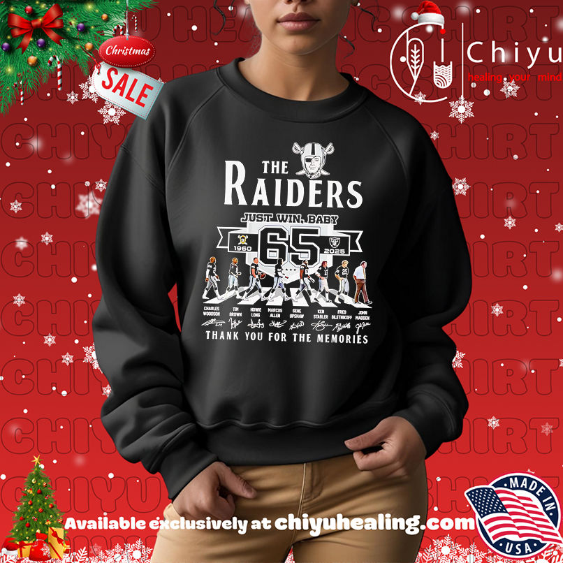 The Raiders just win baby 1960 2025 thank you for the memories shirt The Raiders just win baby 1960 2025 thank you for the memories shirt
