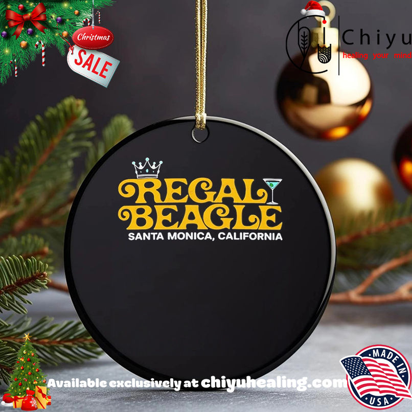 The Regal Beagle Santa Monica CA shirt, Hoodie, Sweatshirt, Poster Canvas, Mug, Ornaments