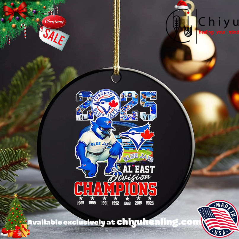 Toronto Blue Jays 2025 AL East Division Champions Mascot style shirt, Hoodie, Sweatshirt, Poster Canvas, Mug, Ornaments