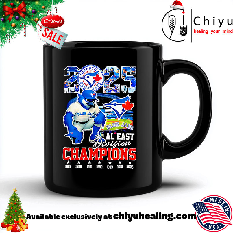 Toronto Blue Jays 2025 AL East Division Champions Mascot style shirt, Hoodie, Sweatshirt, Poster Canvas, Mug, Ornaments