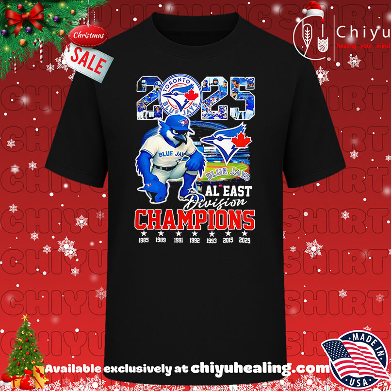 Toronto Blue Jays 2025 AL East Division Champions Mascot style shirt, Hoodie, Sweatshirt, Poster Canvas, Mug, Ornaments