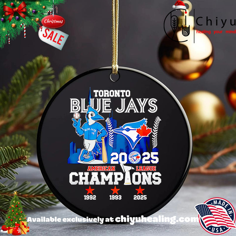 Toronto Blue Jays 2025 American League Champions mascot shirt, Hoodie, Sweatshirt, Poster Canvas, Mug, Ornaments