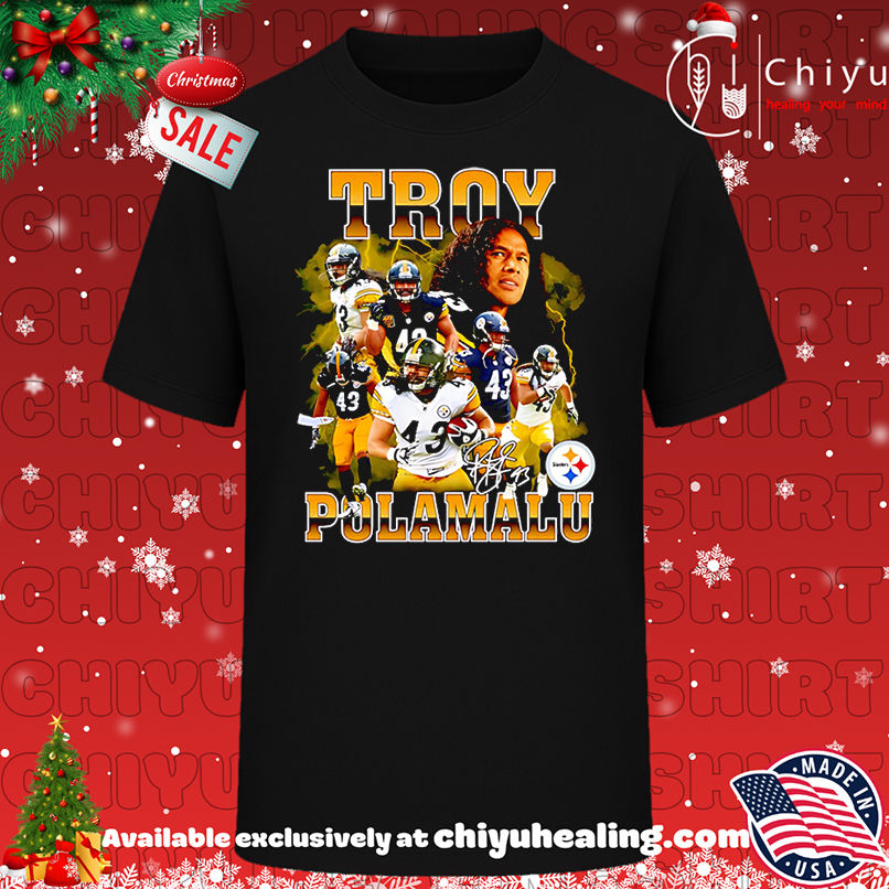 Troy Polamalu Pittsburgh Steelers player retro shirt, Hoodie, Sweatshirt, Poster Canvas, Mug, Ornaments