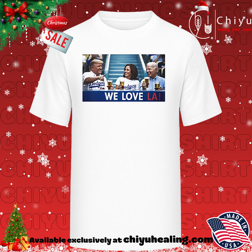 Trump Biden Kamala Love LA Dodger T-shirt, Hoodie, Sweatshirt, Poster Canvas, Mug, Ornaments