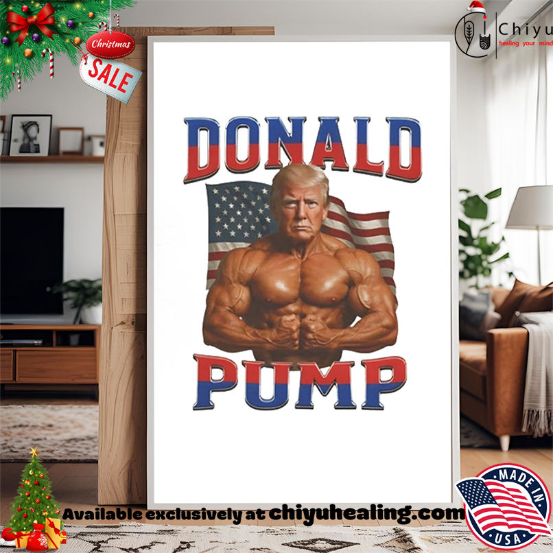 Trump Muscle Donald Pump USA Flag shirt, Hoodie, Sweatshirt, Poster Canvas, Mug, Ornaments