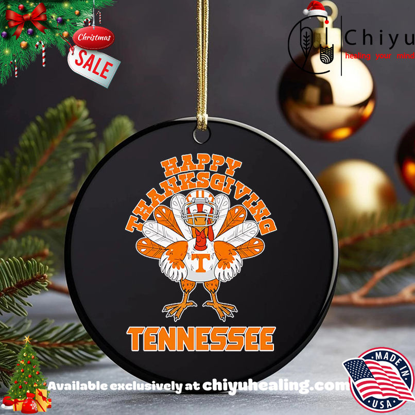 Turkey Happy Thanksgiving Tennessee Volunteers shirt, Hoodie, Sweatshirt, Poster Canvas, Mug, Ornaments