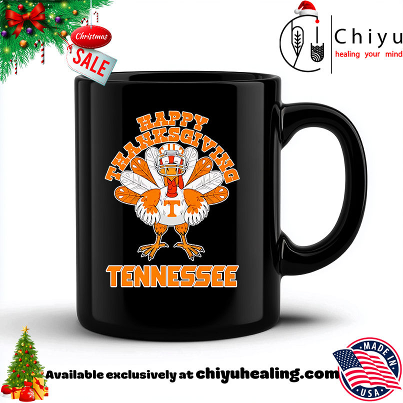 Turkey Happy Thanksgiving Tennessee Volunteers shirt, Hoodie, Sweatshirt, Poster Canvas, Mug, Ornaments