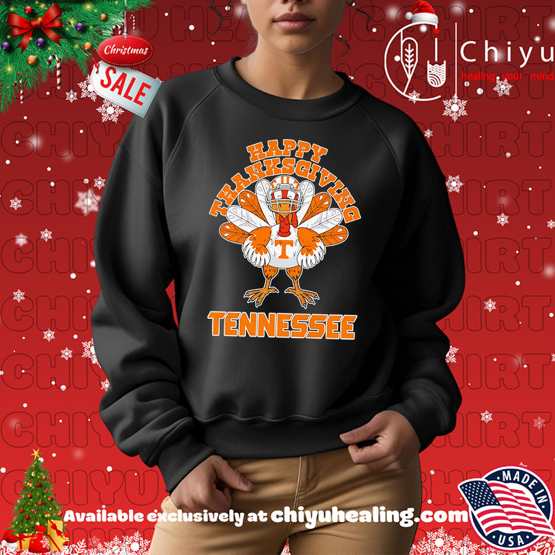 Turkey Happy Thanksgiving Tennessee Volunteers shirt Turkey Happy Thanksgiving Tennessee Volunteers shirt