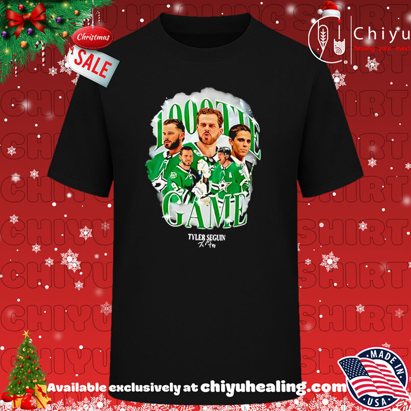 Tyler Seguin Dallas Stars 1000th Game graphic T-shirt, Hoodie, Sweatshirt, Poster Canvas, Mug, Ornaments