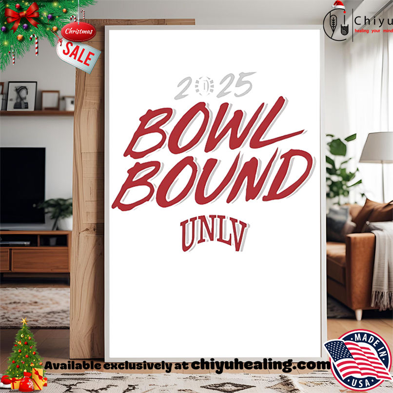 UNLV Rebels Football 2025 Bowl Bound shirt, Hoodie, Sweatshirt, Poster Canvas, Mug, Ornaments