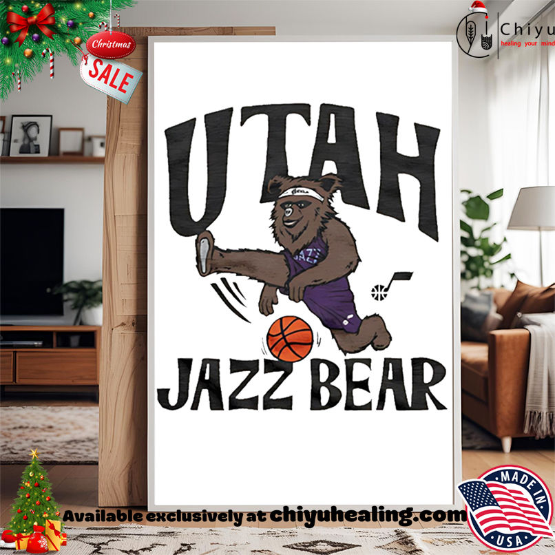 Utah Jazz Jazz Bear shirt, Hoodie, Sweatshirt, Poster Canvas, Mug, Ornaments