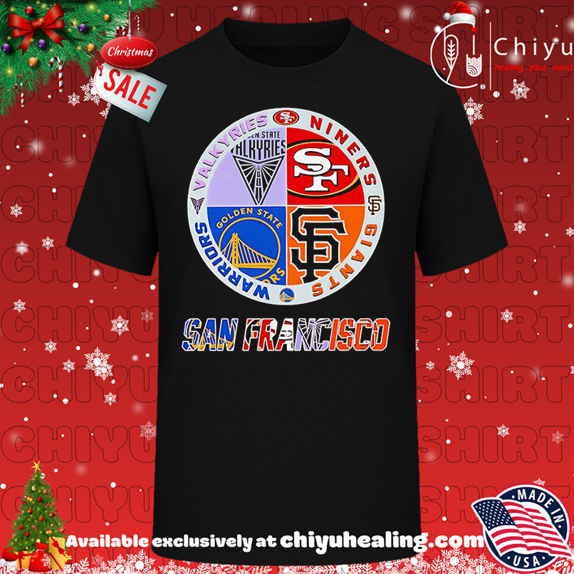Valkyries Niners Giants Warriors San Francisco sports logo shirt, Hoodie, Sweatshirt, Poster Canvas, Mug, Ornaments