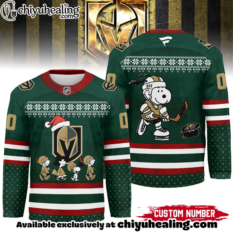 Vegas Golden Knights - Premium NHL Peanuts Snoopy Hockey Jersey