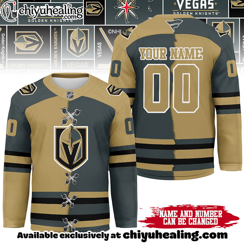 Vegas Golden Knights - Premium NHL Personalized Split Color Hockey Jersey
