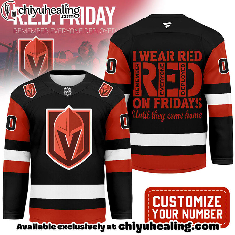 Vegas Golden Knights - Premium NHL Red Friday Hockey Jersey