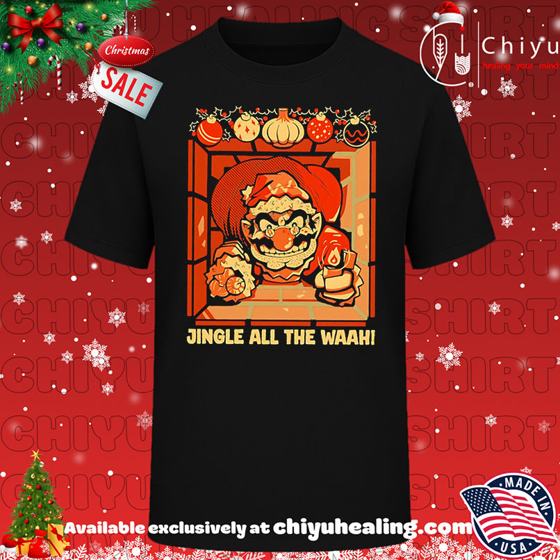 Wario Die Fart Jingle all the waah shirt, Hoodie, Sweatshirt, Poster Canvas, Mug, Ornaments