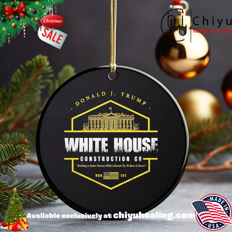 White House Construction Donald Trump 2025 shirt, Hoodie, Sweatshirt, Poster Canvas, Mug, Ornaments