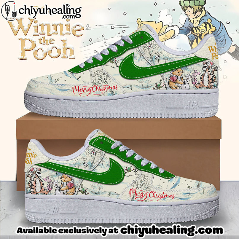 Winnie The Pooh x Christmas Air Low-Top Sneakers Shoes For Men And Women