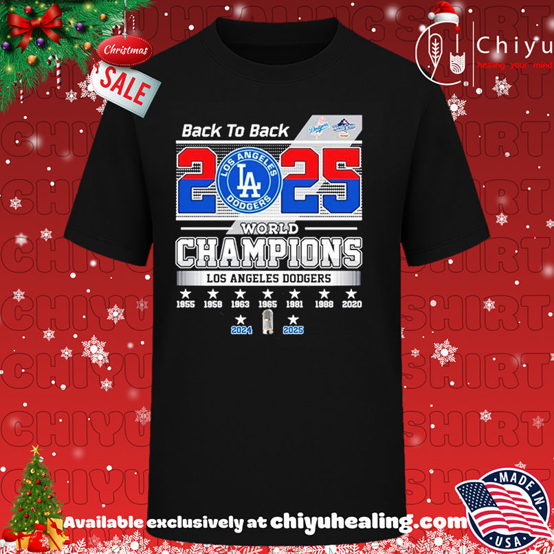 World Series Champions 2025 Los Angeles Dodgers back to back shirt, Hoodie, Sweatshirt, Poster Canvas, Mug, Ornaments