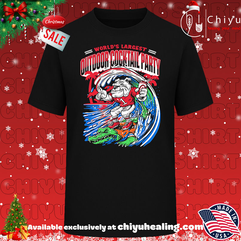 World's largest Cocktail Party Georgia Bulldogs shirt, Hoodie, Sweatshirt, Poster Canvas, Mug, Ornaments