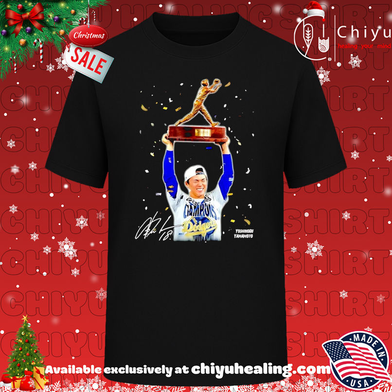Yoshinobu Yamamoto LA Dodgers MVP 2025 celebration T-shirt, Hoodie, Sweatshirt, Poster Canvas, Mug, Ornaments