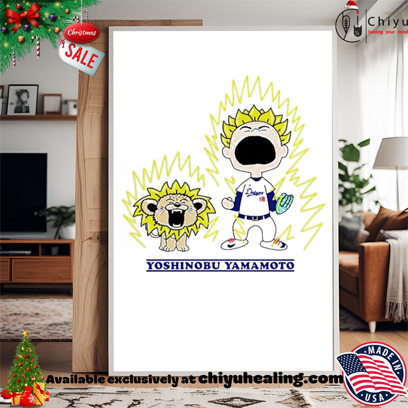 Yoshinobu Yamamoto x Charlie Brown Saiyan Dragon Ball Anime Los Angeles Dodgers MLB shirt, Hoodie, Sweatshirt, Poster Canvas, Mug, Ornaments