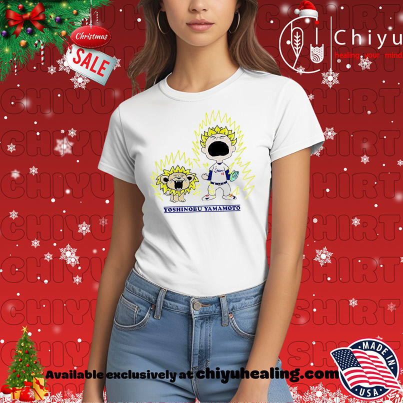 Yoshinobu Yamamoto x Charlie Brown Saiyan Dragon Ball Anime Los Angeles Dodgers MLB shirt, Hoodie, Sweatshirt, Poster Canvas, Mug, Ornaments
