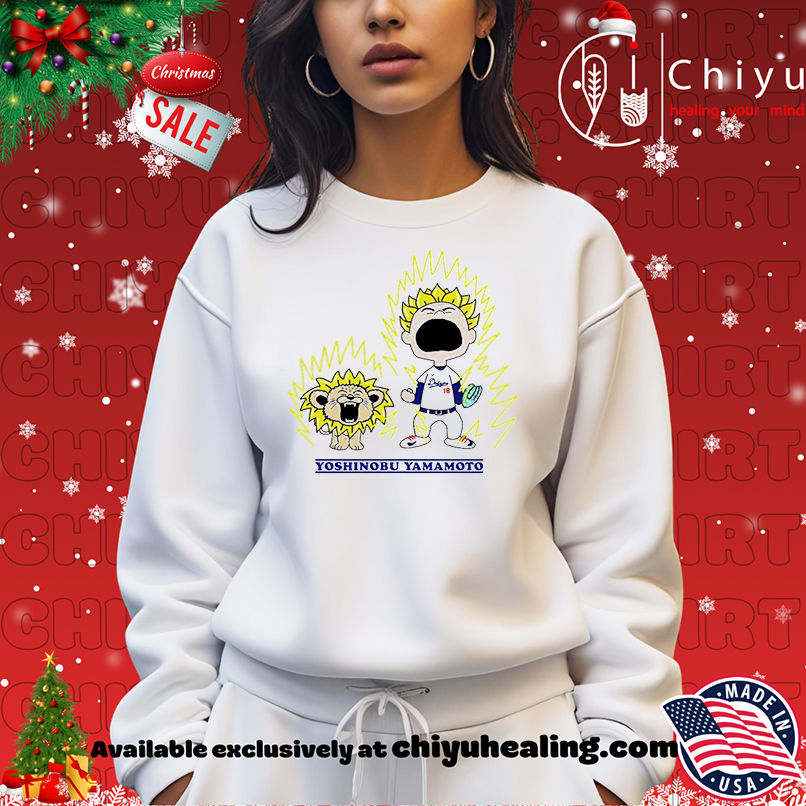 Yoshinobu Yamamoto x Charlie Brown Saiyan Dragon Ball Anime Los Angeles Dodgers MLB shirt