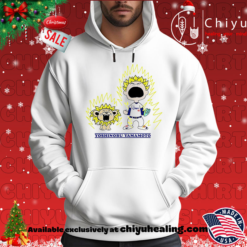 Yoshinobu Yamamoto x Charlie Brown Saiyan Dragon Ball Anime Los Angeles Dodgers MLB shirt