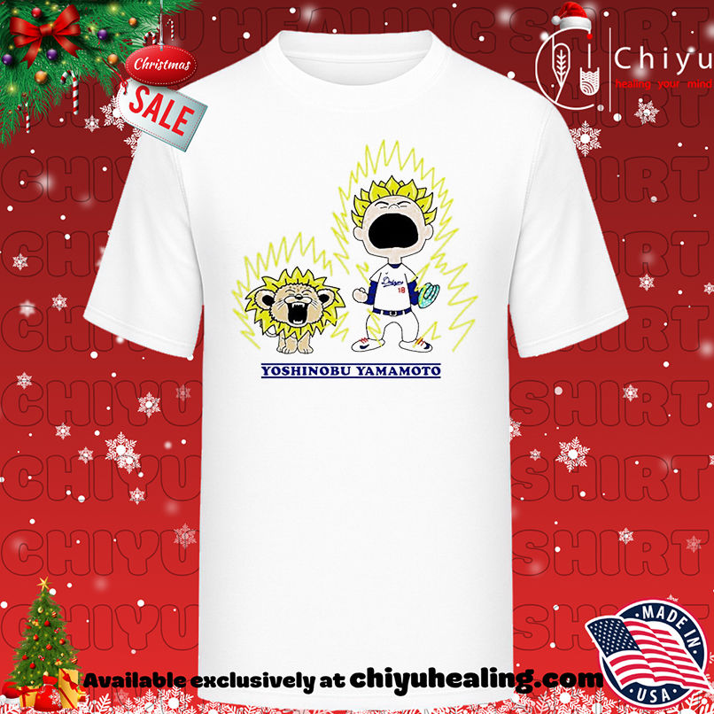 Yoshinobu Yamamoto x Charlie Brown Saiyan Dragon Ball Anime Los Angeles Dodgers MLB shirt, Hoodie, Sweatshirt, Poster Canvas, Mug, Ornaments