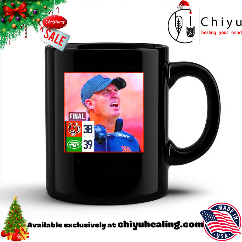 Zac Taylor Final Score Sports Bengals vs Jets 38-39 shirt, Hoodie, Sweatshirt, Poster Canvas, Mug, Ornaments