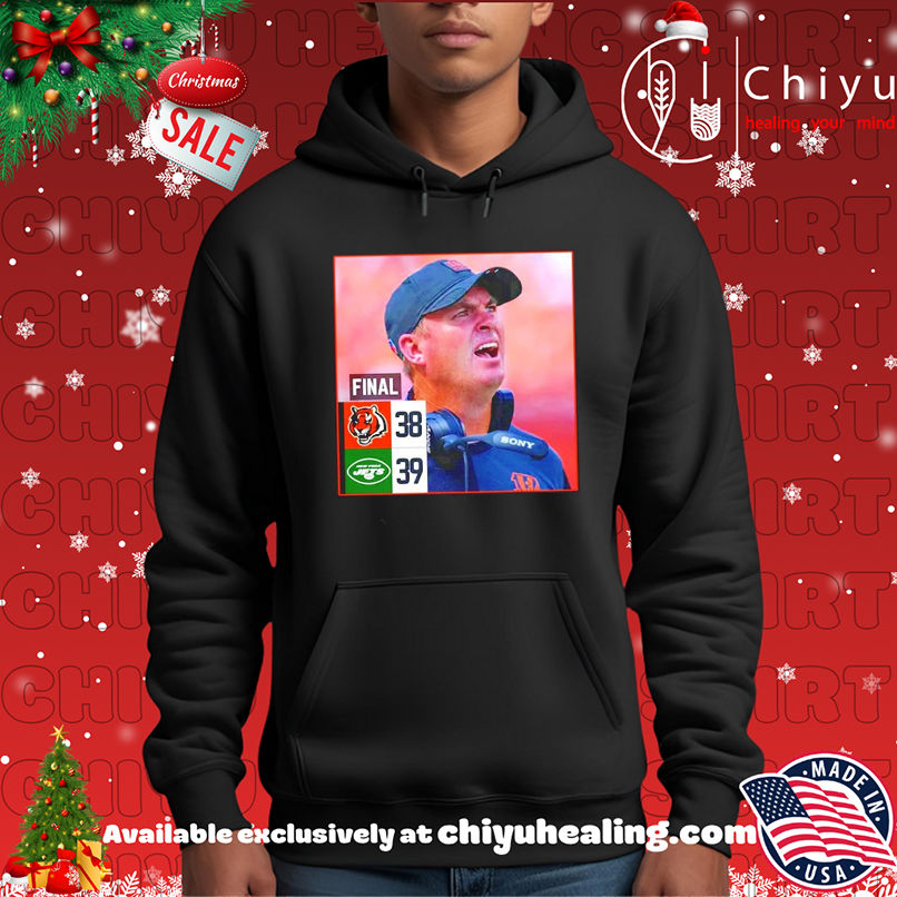 Zac Taylor Final Score Sports Bengals vs Jets 38-39 shirt Zac Taylor Final Score Sports Bengals vs Jets 38-39 shirt